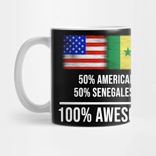 50% American 50% Senegalese 100% Awesome - Gift for Senegalese Heritage From Senegal Mug